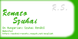 renato szuhai business card