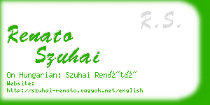 renato szuhai business card